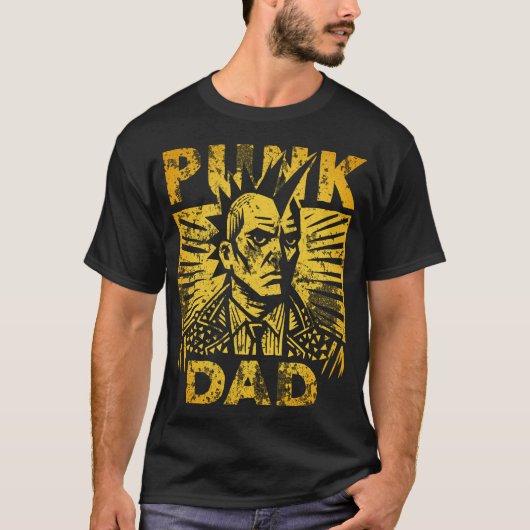 Punk Vater Vatertag T-Shirt (Vorderseite)