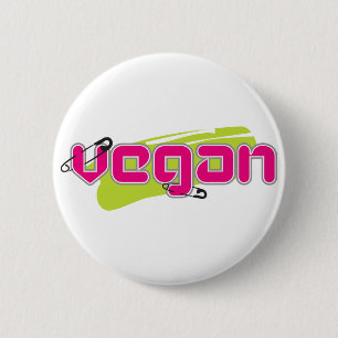 Punk vegan button