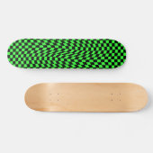 Punk-Wavy-Schachbrett Skateboard (Horizontal)