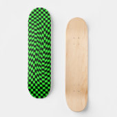 Punk-Wavy-Schachbrett Skateboard (Vorderseite)