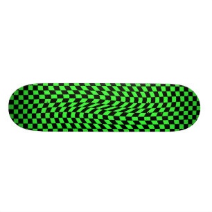Punk-Wavy-Schachbrett Skateboard
