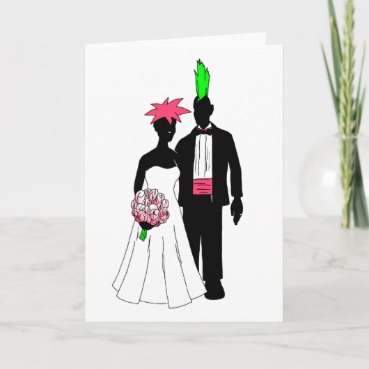 Punk Wedding Karte (Vorderseite)