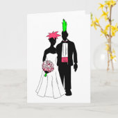 Punk Wedding Karte (Gelbe Blume)