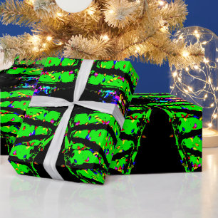 Punk-Weihnachtsbaum Geschenkpapier
