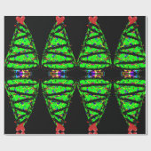 Punk-Weihnachtsbaum Geschenkpapier (Flach)