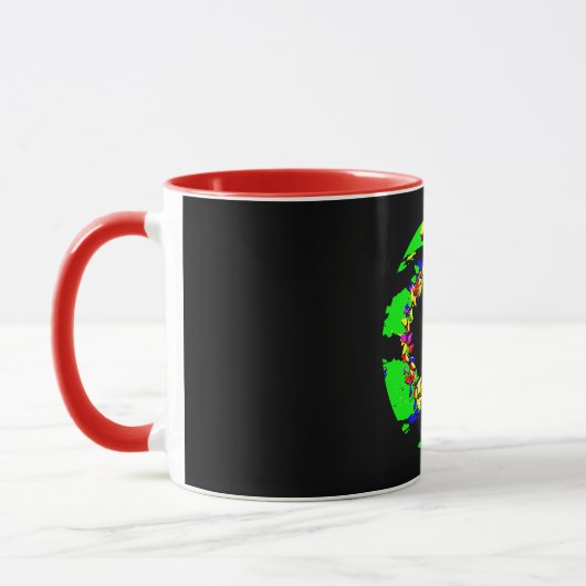 Punk-Weihnachtskranz Tasse (Links)