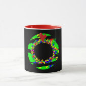 Punk-Weihnachtskranz Tasse (Zentrum)