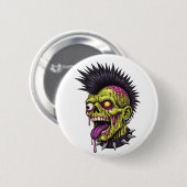 Punk Zombie Button (Vorne & Hinten)