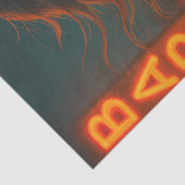 Punk Zombie in Leather Jacket | Gothic Halloween Seidenpapier (Ausschnitt)