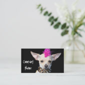 PunkChihuahua-Visitenkarten Visitenkarte (Stehend Vorderseite)