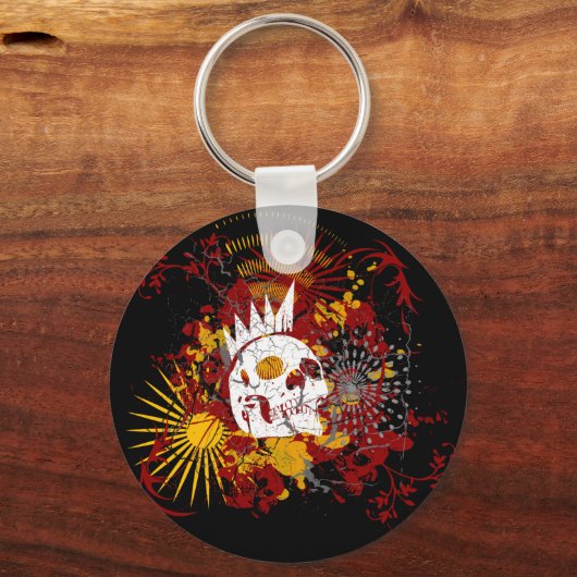 Punk'd Skull Schlüsselanhänger (Vorderseite)