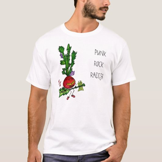 Punkfelsen-Rettich-T - Shirt (Vorderseite)