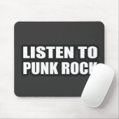 PUNKfelsen-Typmädchen punker Punkrocker-Punkmusik Mousepad (Mit Mouse)