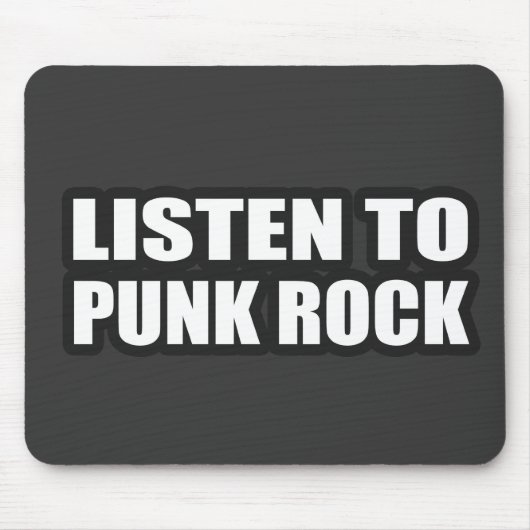 PUNKfelsen-Typmädchen punker Punkrocker-Punkmusik Mousepad (Vorne)