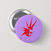 punkgirl Rot Button (Vorne & Hinten)