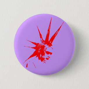 punkgirl Rot Button
