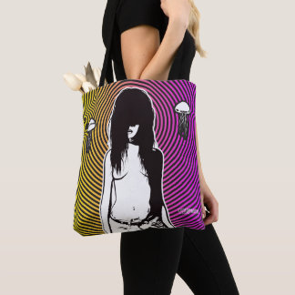 PunkGoth Creepy Mädchen-beängstigender Tasche