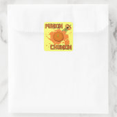 Punkin Chunkin Quadratischer Aufkleber (Tasche)