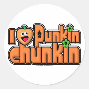 Punkin Chunkin Runder Aufkleber