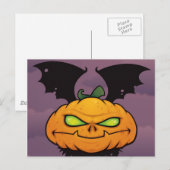 Punkin Monsta Postcard Postkarte (Vorne/Hinten)