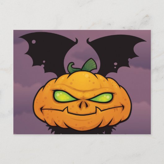 Punkin Monsta Postcard Postkarte (Vorderseite)