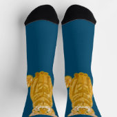 Punkin Orange Tabby Cat Socken (Oben)