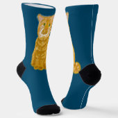Punkin Orange Tabby Cat Socken (Gewinkelt)
