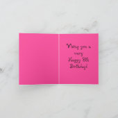 PunkMiezekatzeprinzessin-Geburtstagskarte Karte (Innenseite)