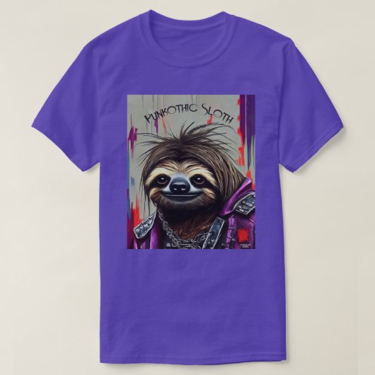Punkothic Sloth T-Shirt (Design vorne)
