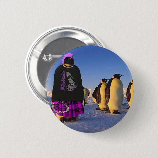 PunkPinguin Button (Vorne & Hinten)