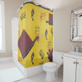 Punkrock-Duschvorhang Duschvorhang (Beispiel)