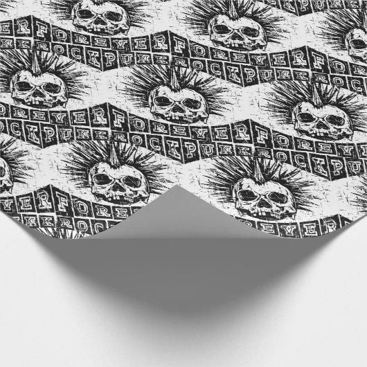 Punkrock für immer geschenkpapier (Ecke)