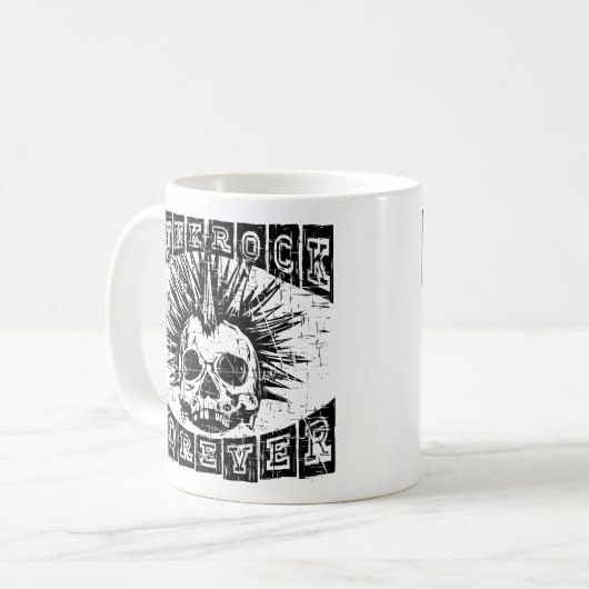 Punkrock für immer kaffeetasse (Vorderseite Links)
