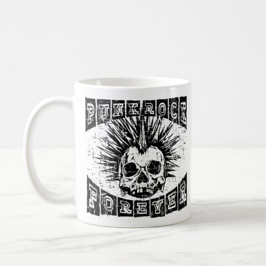 Punkrock für immer kaffeetasse (Links)