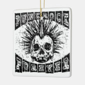 Punkrock für immer keramikornament (Links)