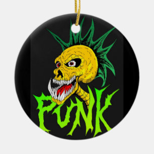 Punkrock Keramik Ornament