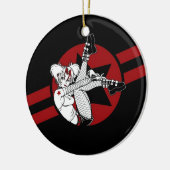 Punkrock Mädchen-Verzierung Keramik Ornament (Links)