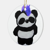Punkrock-Panda-Verzierung Keramik Ornament (Links)