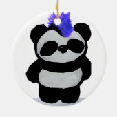 Punkrock-Panda-Verzierung Keramik Ornament (Hinten)