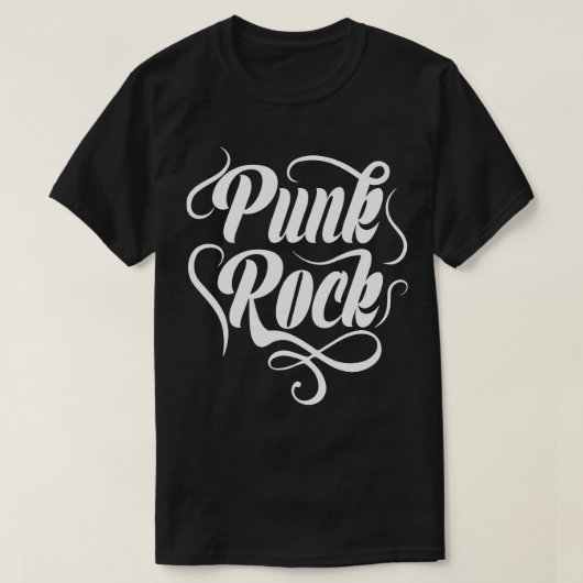 Punkrock-Texttypografie T-Shirt (Design vorne)