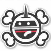 Punkrock Unicorn Sticker (Vorderseite)