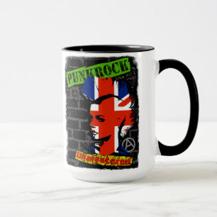 Punkrock - Union jack mohawk Tasse