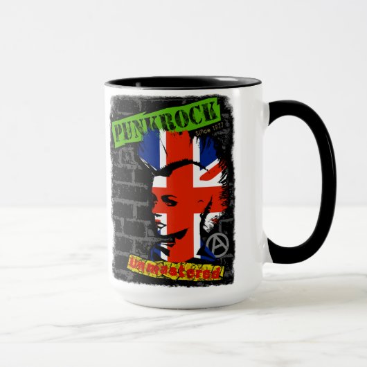 Punkrock - Union jack mohawk Tasse (Rechts)