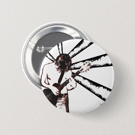 Punkrocker Button (Vorne & Hinten)