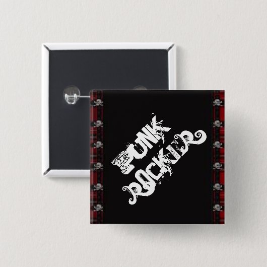 Punkrocker Button (Vorne & Hinten)