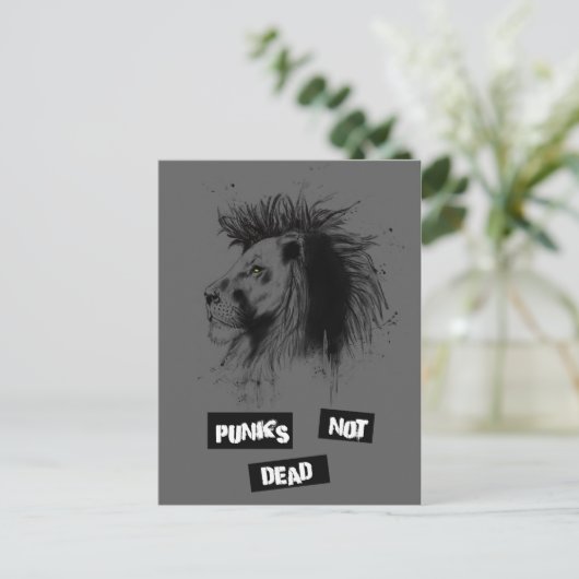 Punks nicht tot postkarte (Stehend Vorderseite)