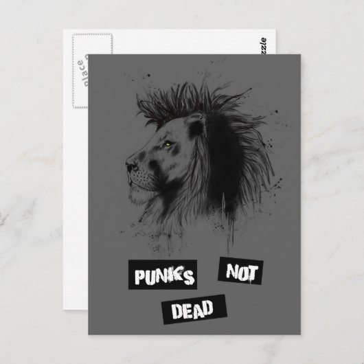 Punks nicht tot postkarte (Vorne/Hinten)