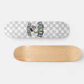 Punks nicht tot Schädelmohawk Punk Rock Rocker Skateboard (Horizontal)