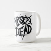 Punks nicht tot - Tasse 15 oz (VorderseiteRechts)