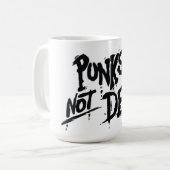 Punks nicht tot - Tasse 15 oz (Vorderseite Links)